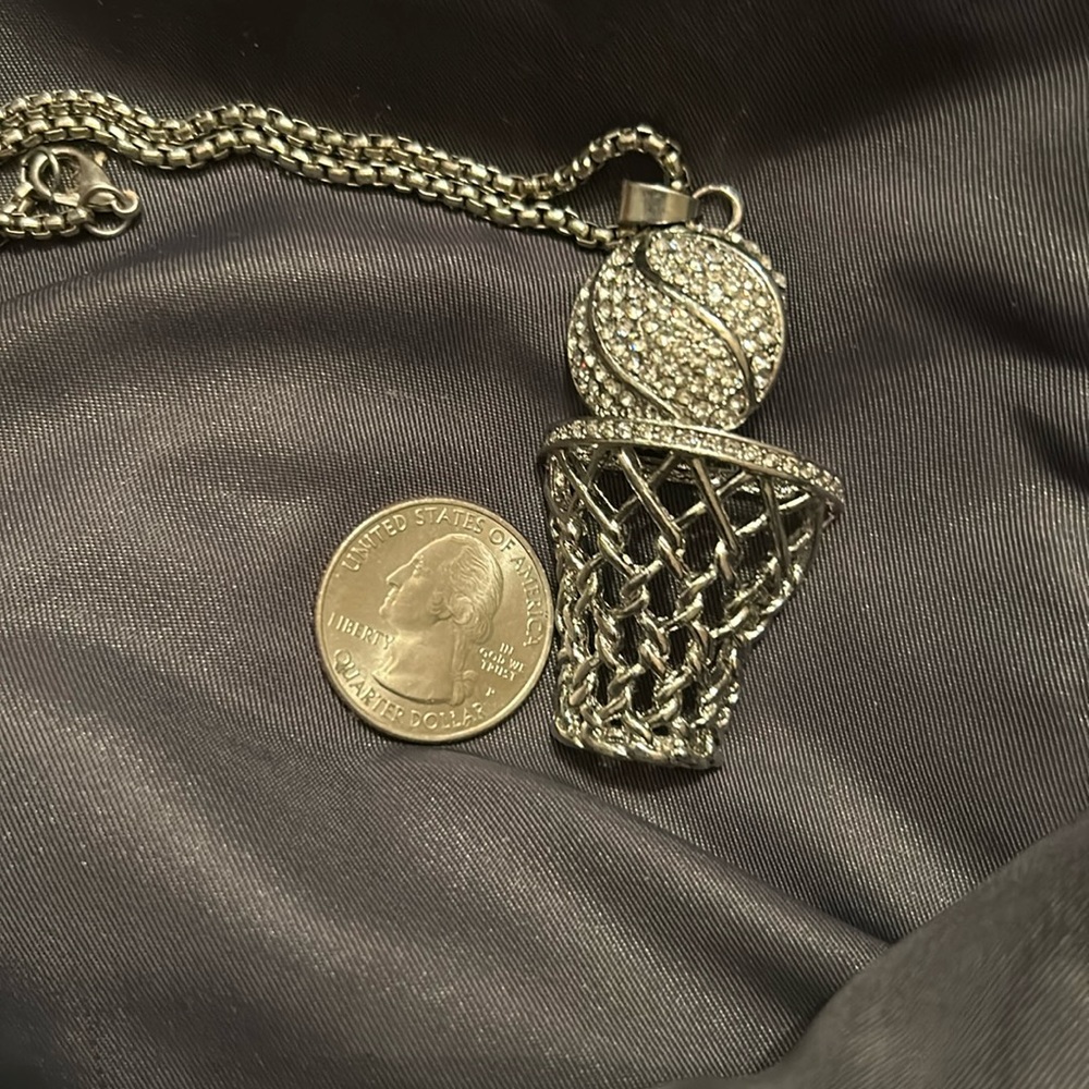 Basketball Bling Necklace